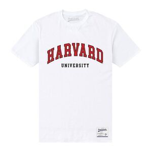 Harvard University Unisex Adult Est 1636 T-Shirt / White